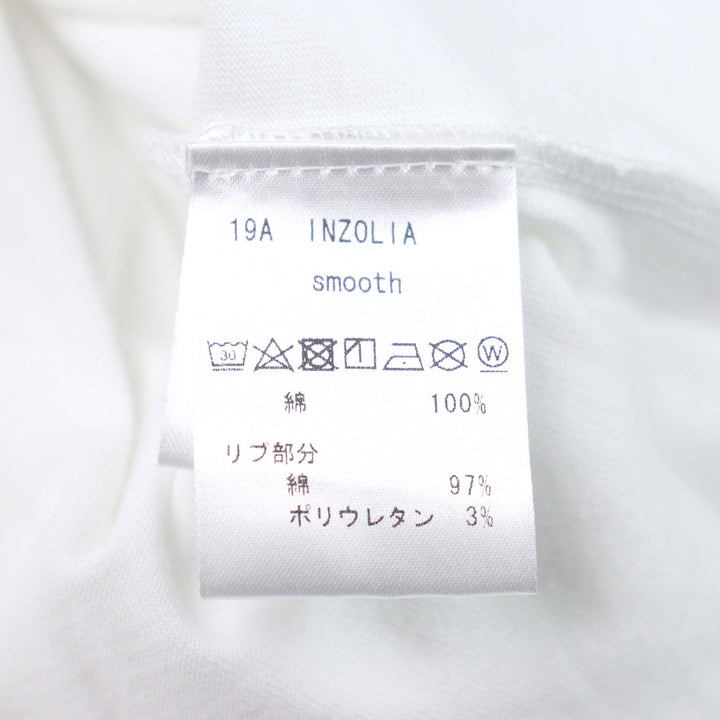 Pristine ANTICIPO Short sleeve T-shirt INZOLIA Logo tag, ribbed paneling cotton