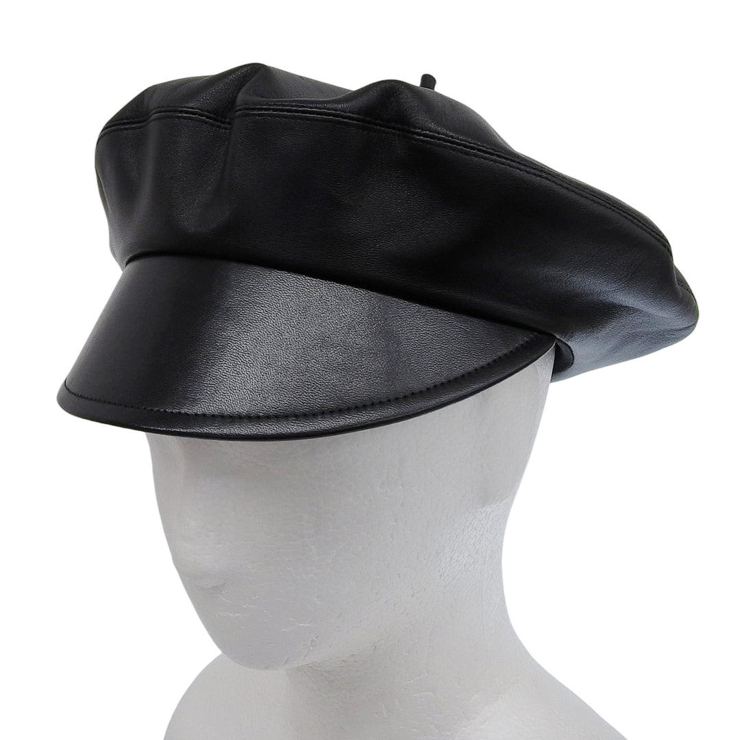 Great Christian Dior Casquette black Lamb leather Women 58 05DPA918G700