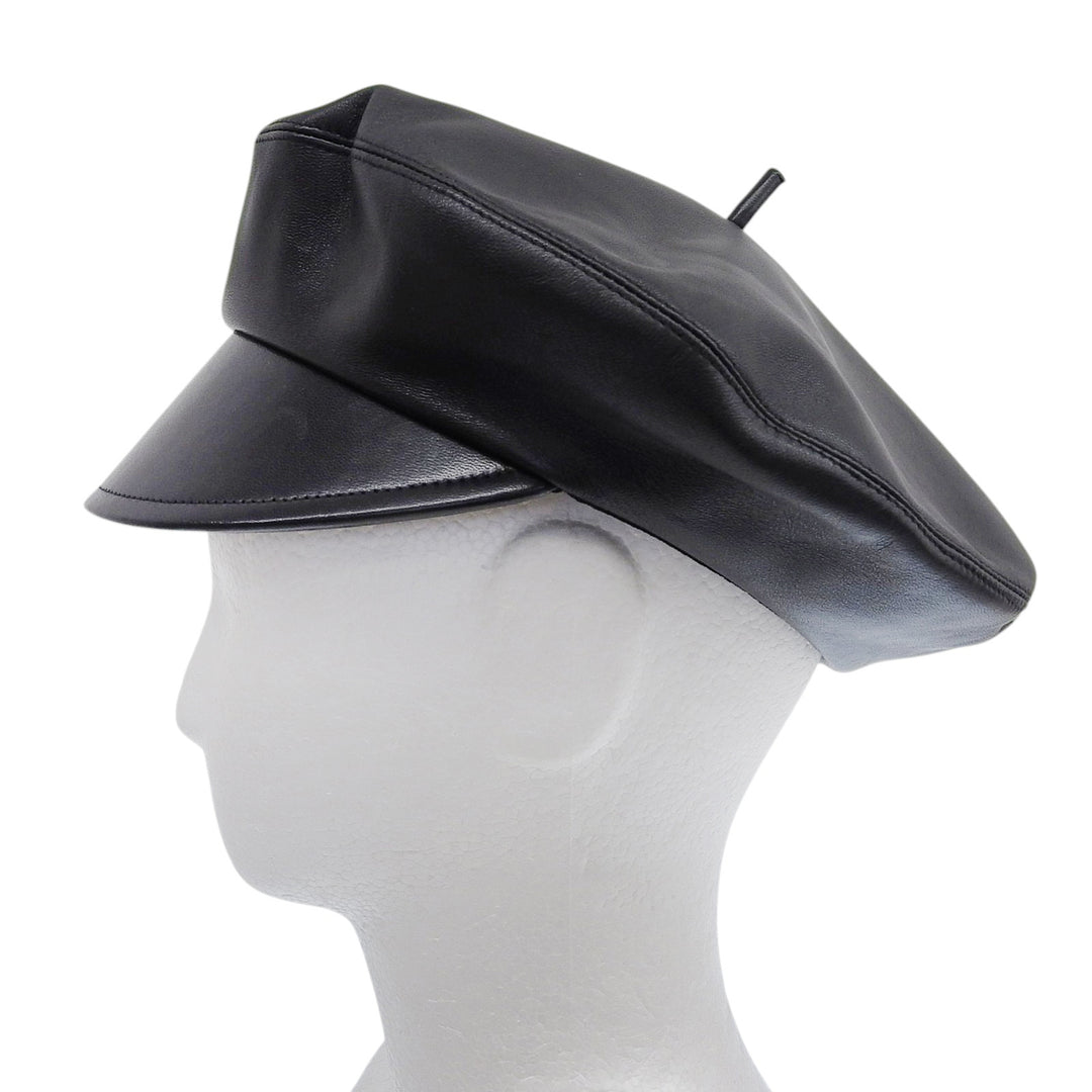 Great Christian Dior Casquette black Lamb leather Women 58 05DPA918G700