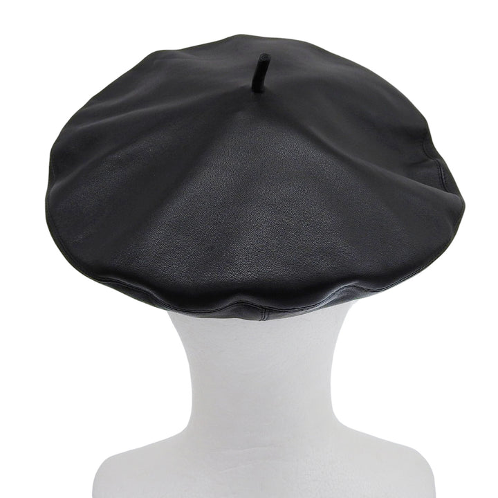 Great Christian Dior Casquette black Lamb leather Women 58 05DPA918G700