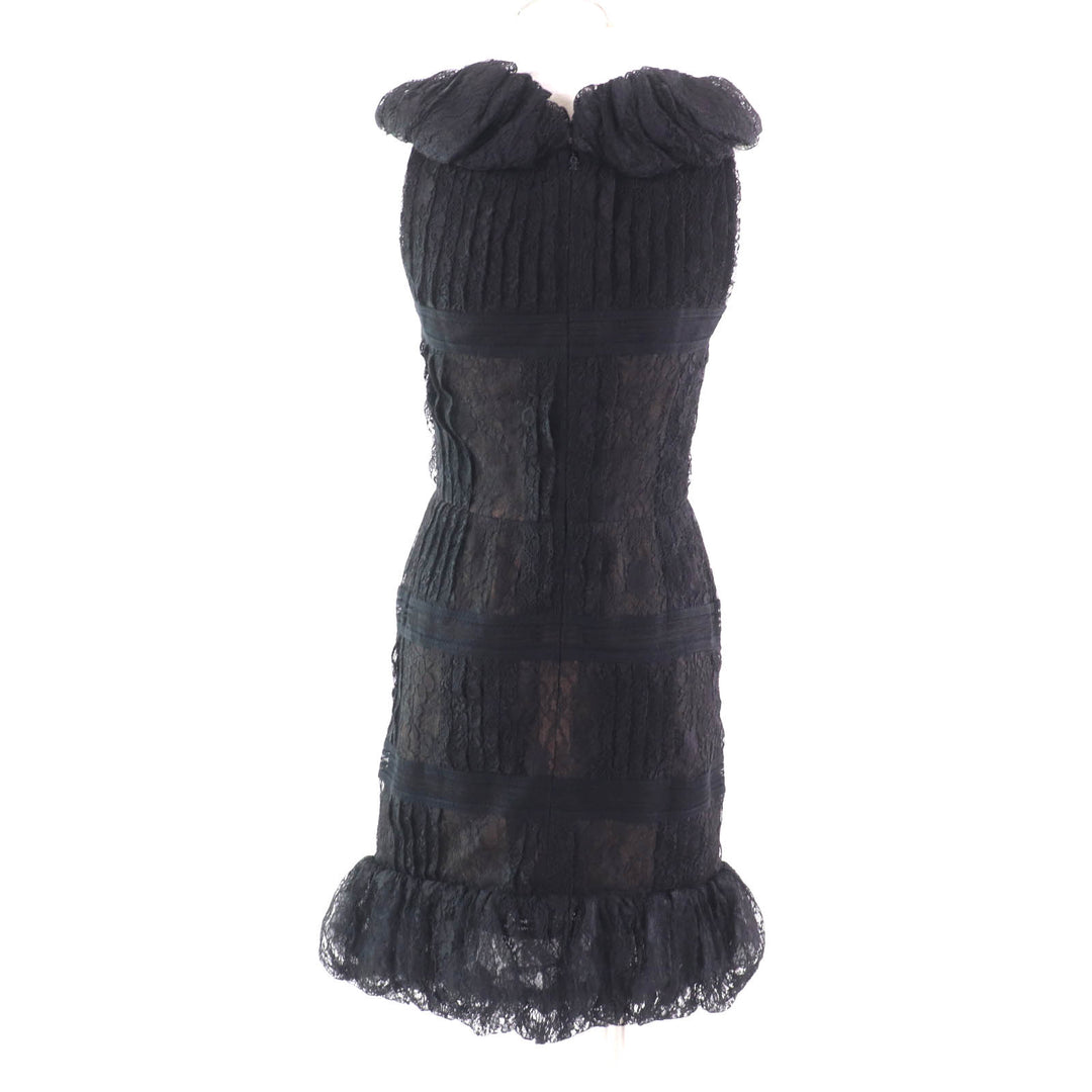 Excellent CHANEL one piece black cotton Women 38 09C P34753