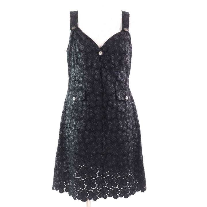 Excellent CHANEL one piece black polyester Women 42 08A P33424