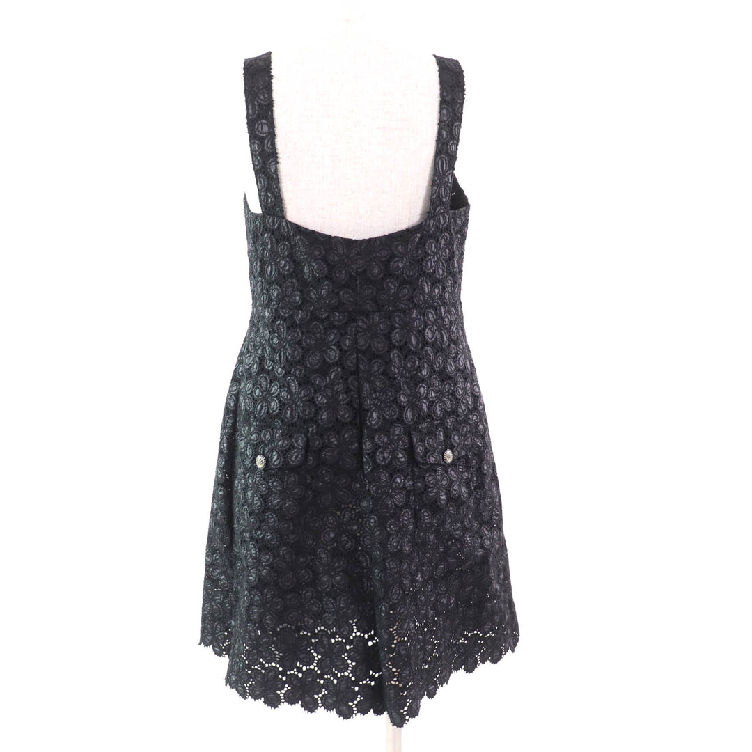 Excellent CHANEL one piece black polyester Women 42 08A P33424