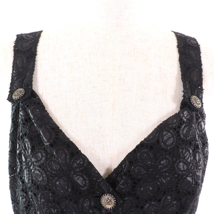 Excellent CHANEL one piece black polyester Women 42 08A P33424