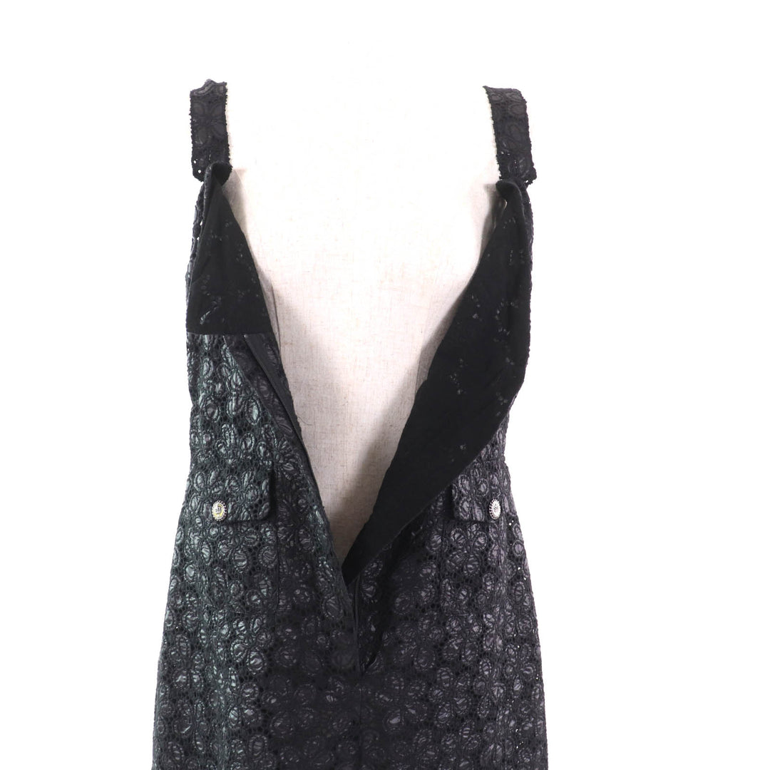 Excellent CHANEL one piece black polyester Women 42 08A P33424