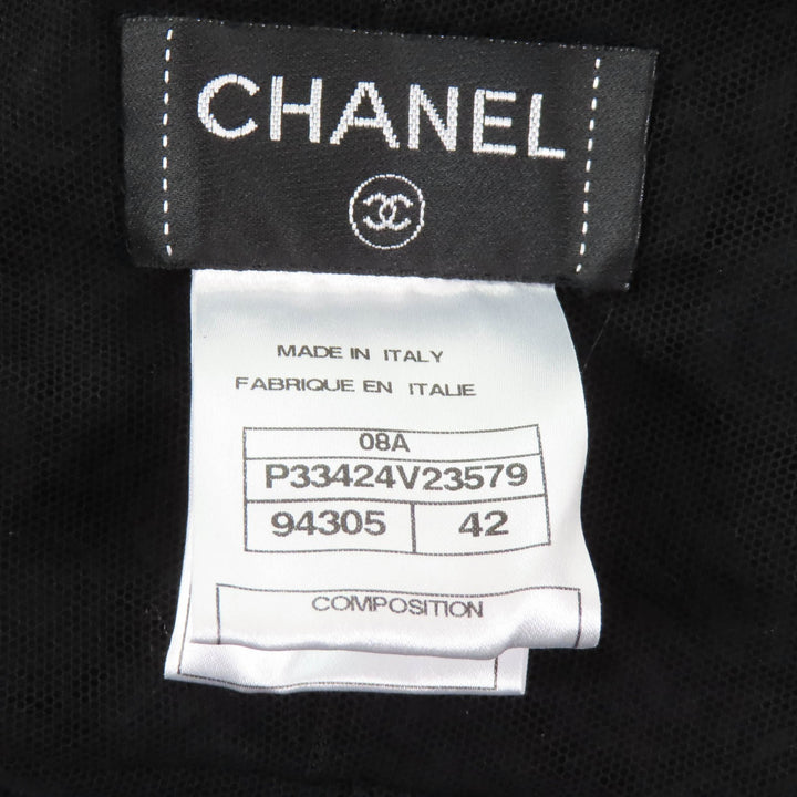 Excellent CHANEL one piece black polyester Women 42 08A P33424