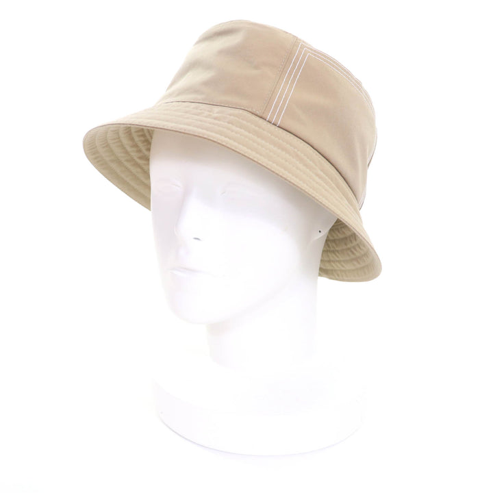 Pristine HERMES hat Fred Stitch Embroidered H bucket hat cotton mens