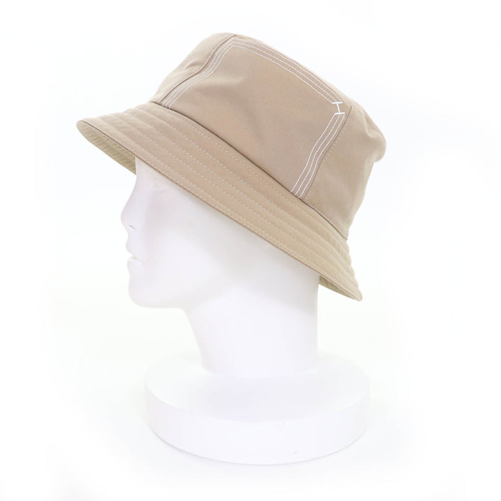 Pristine HERMES hat Fred Stitch Embroidered H bucket hat cotton mens
