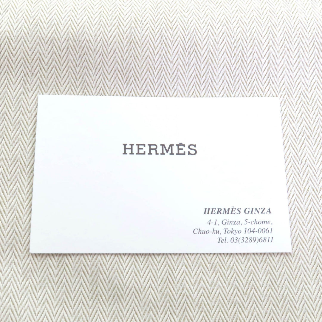 Pristine HERMES hat Fred Stitch Embroidered H bucket hat cotton mens