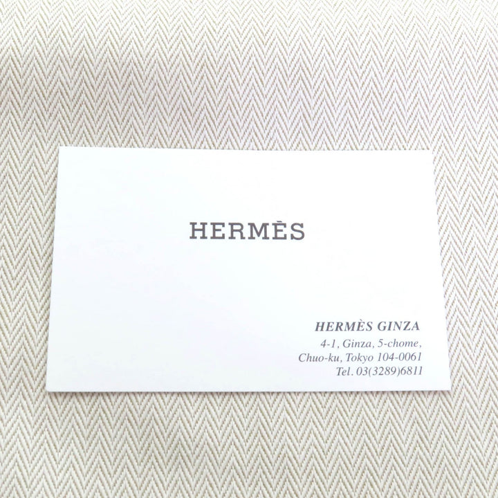 Pristine HERMES hat Fred Stitch Embroidered H bucket hat cotton mens