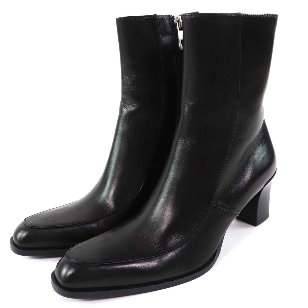 Excellent BALLY Ankle boots TIURA-FE Side zip short boots black leather Women