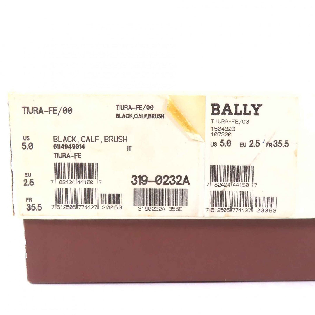 Excellent BALLY Ankle boots TIURA-FE Side zip short boots black leather Women