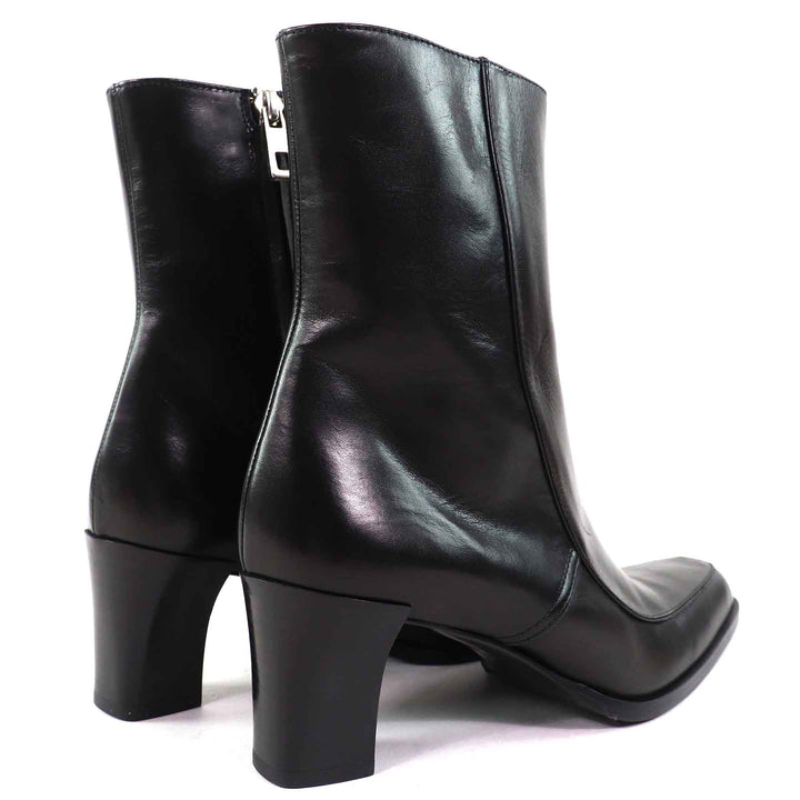 Excellent BALLY Ankle boots TIURA-FE Side zip short boots black leather Women
