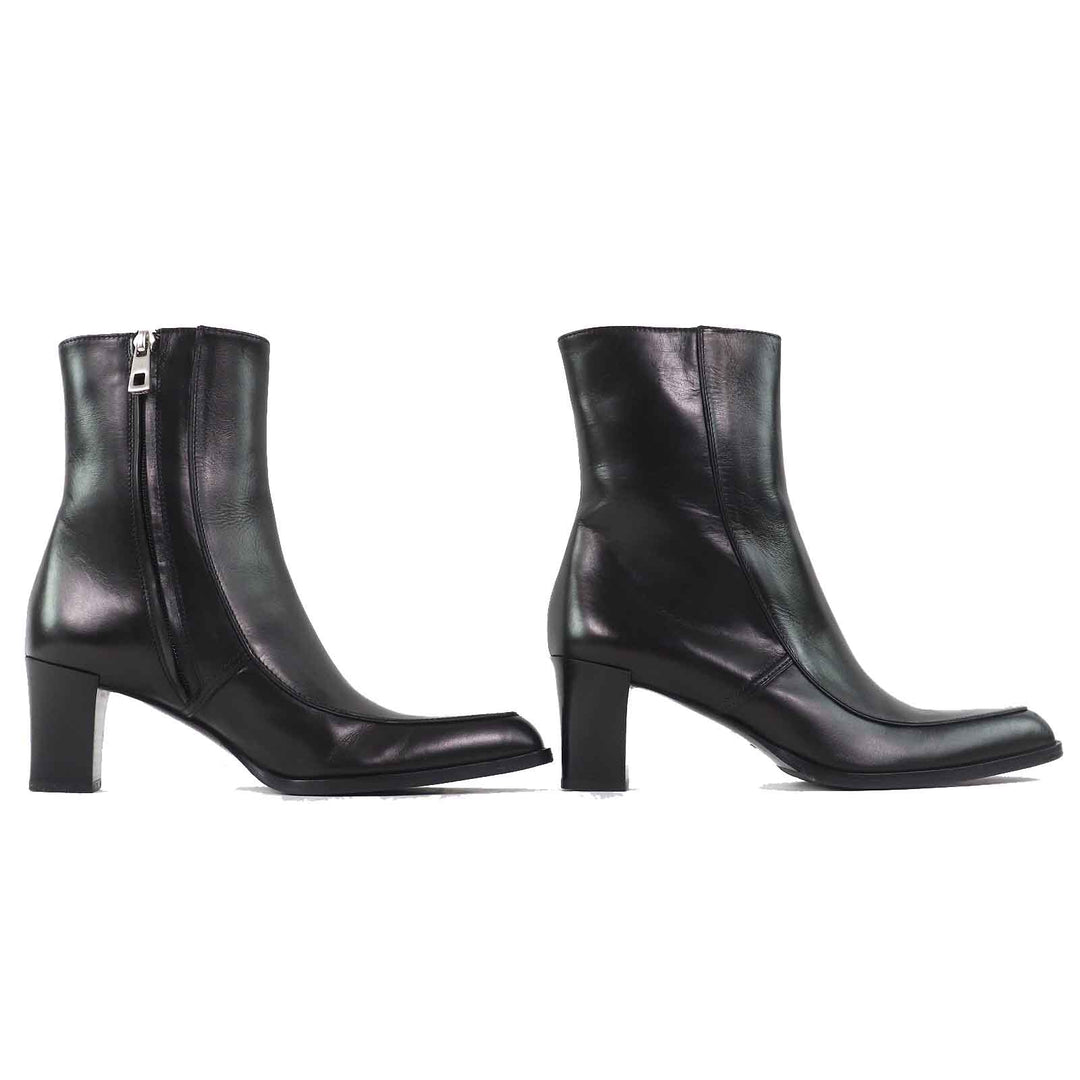 Excellent BALLY Ankle boots TIURA-FE Side zip short boots black leather Women