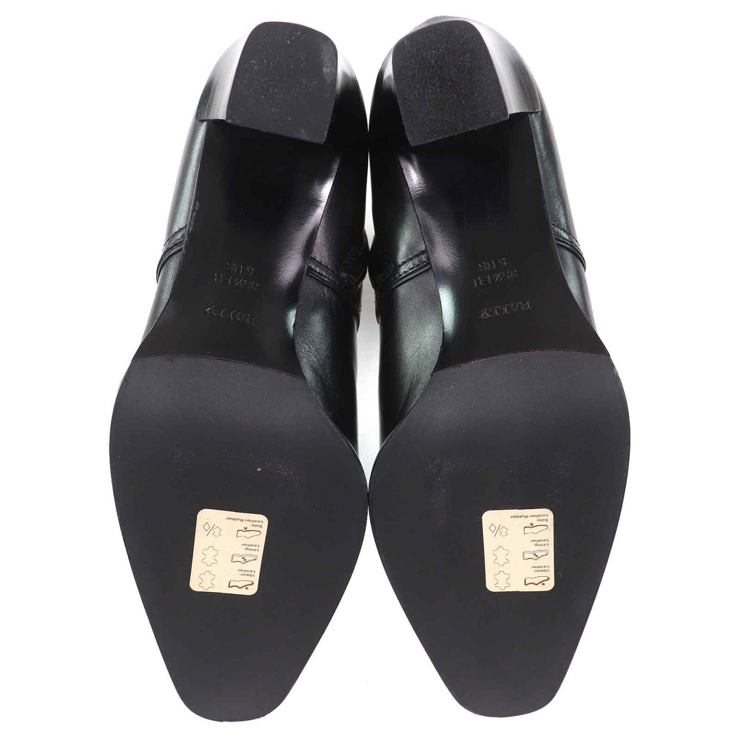 Excellent BALLY Ankle boots TIURA-FE Side zip short boots black leather Women