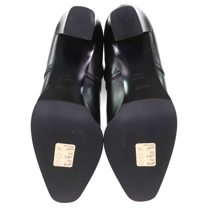 Excellent BALLY Ankle boots TIURA-FE Side zip short boots black leather Women