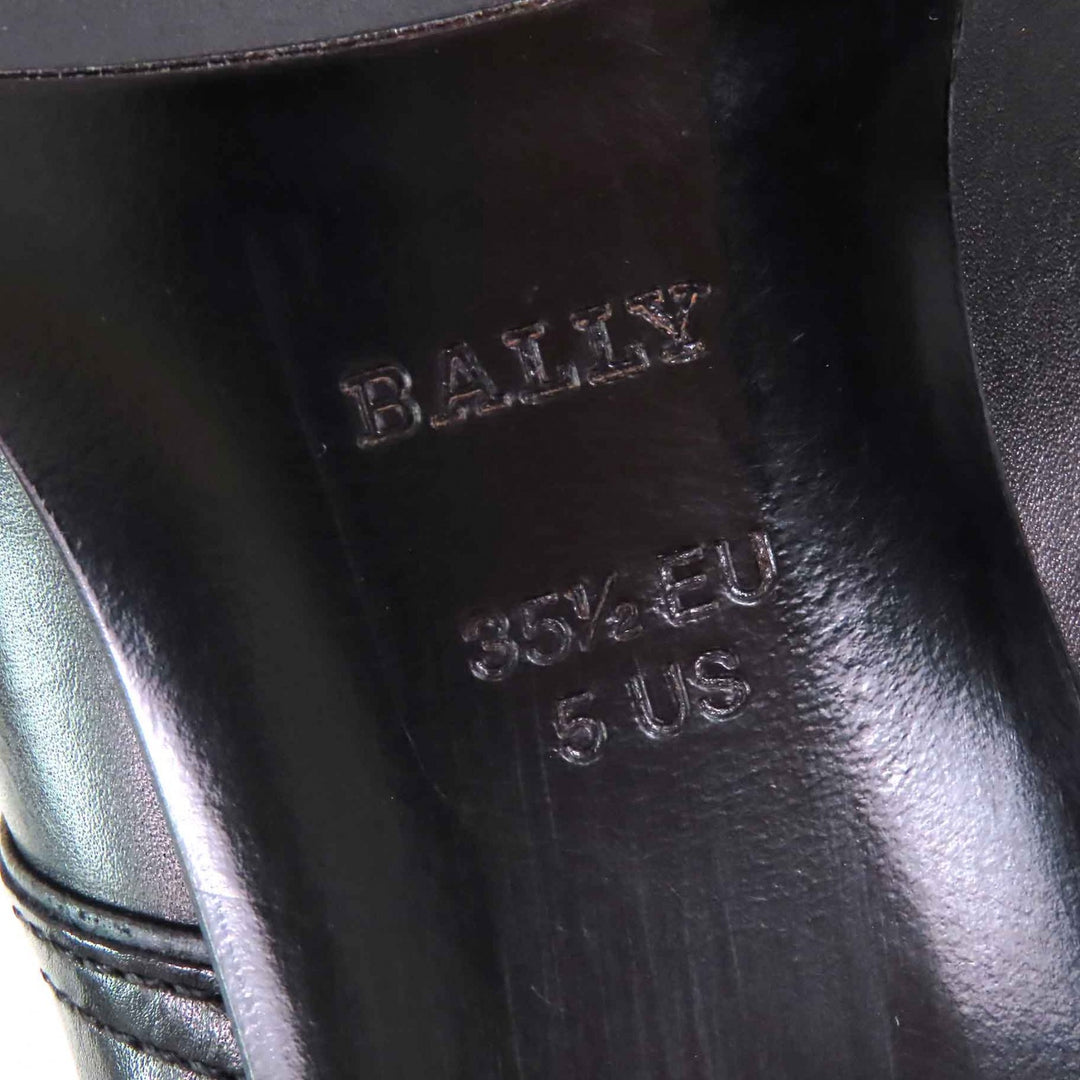 Excellent BALLY Ankle boots TIURA-FE Side zip short boots black leather Women