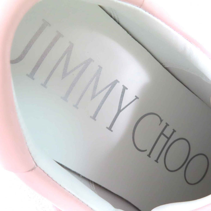 Pristine JIMMY CHOO Low cut sneakers ANTIBES/F Antibes Powder pink leather