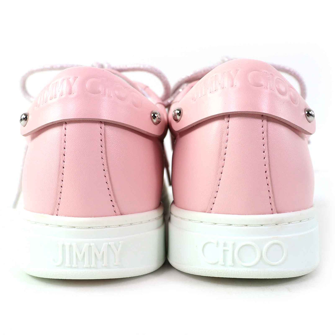 Pristine JIMMY CHOO Low cut sneakers ANTIBES/F Antibes Powder pink leather