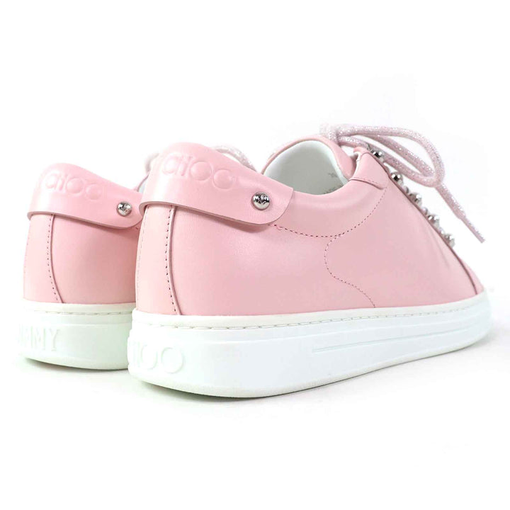 Pristine JIMMY CHOO Low cut sneakers ANTIBES/F Antibes Powder pink leather