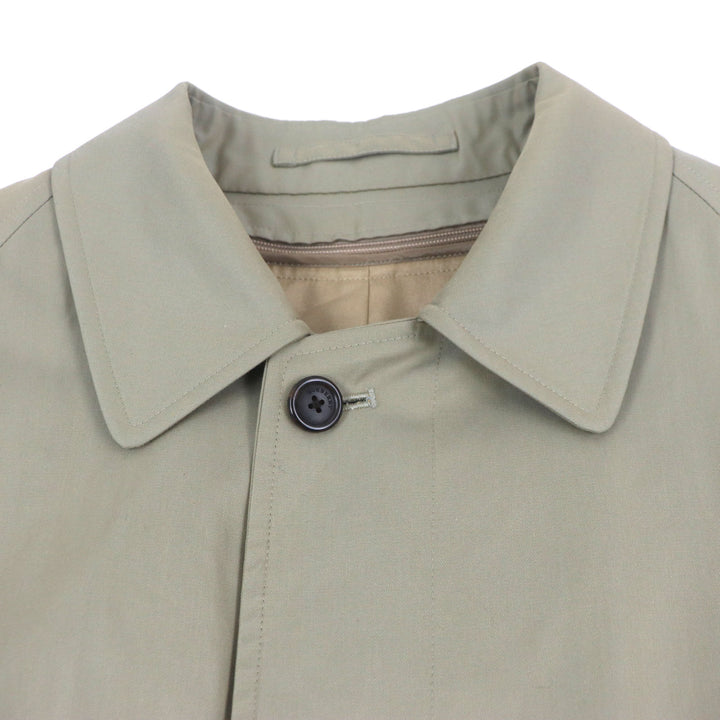 Very Good BURBERRY LONDON coat Nova check pattern lining Cashmere blend khaki wool mens