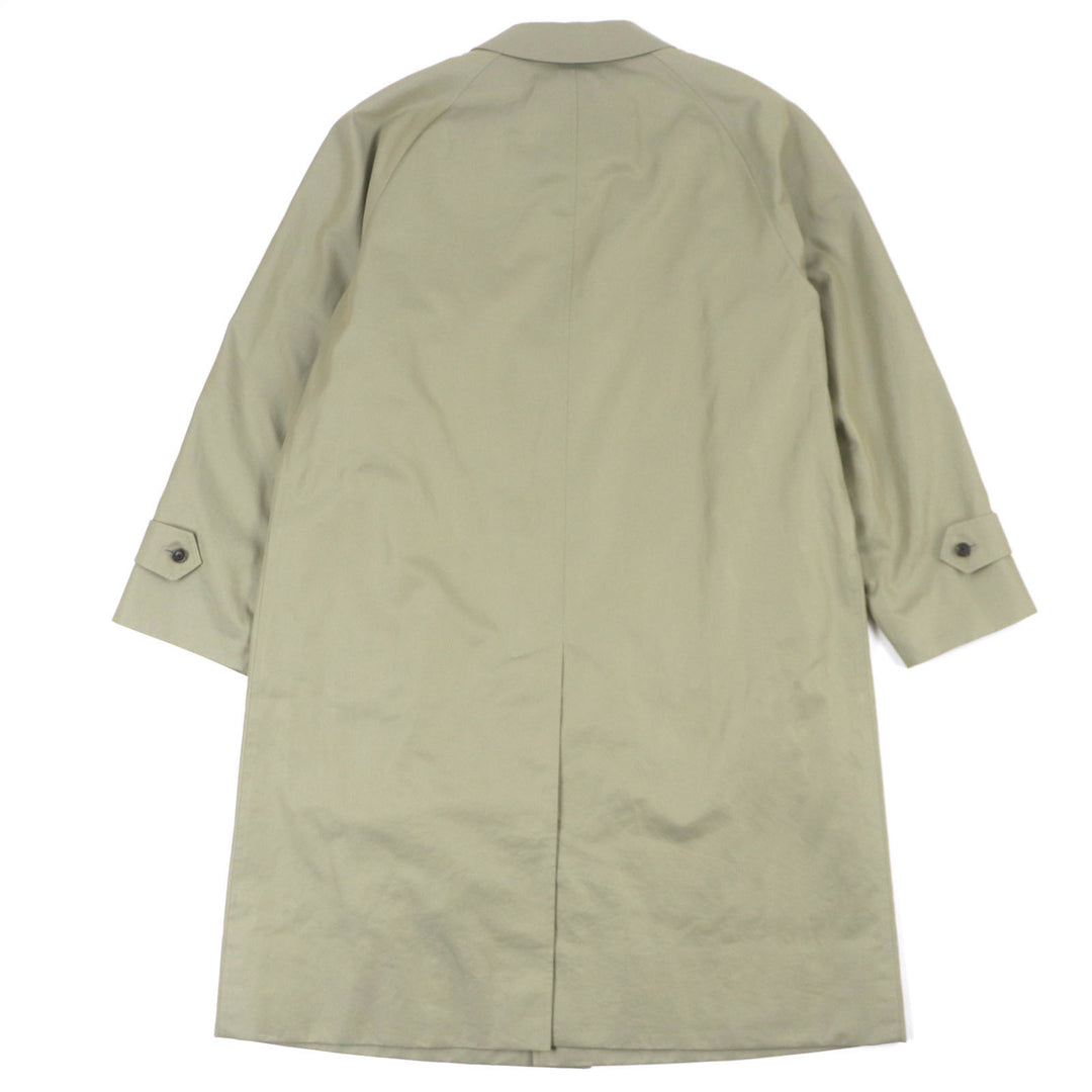 Very Good BURBERRY LONDON coat Nova check pattern lining Cashmere blend khaki wool mens