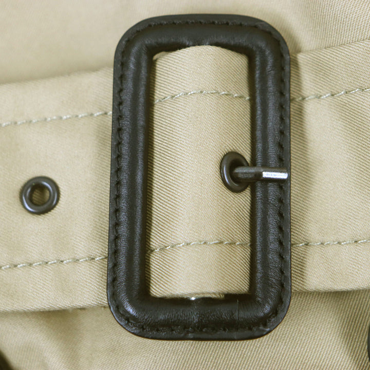 Excellent COACH trench coat Logo button Lamb leather Camel cotton mens XS F33778