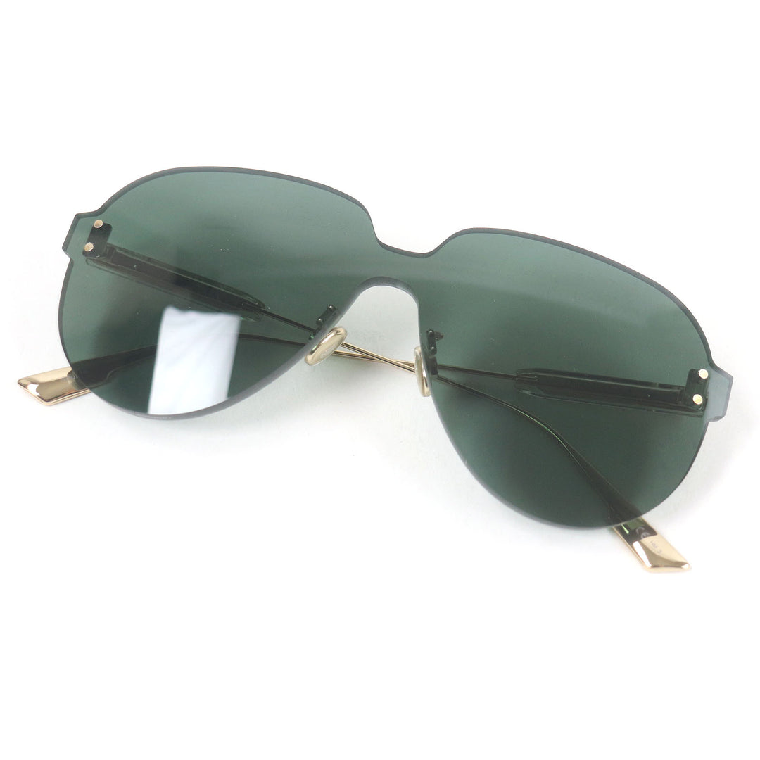 Excellent Christian Dior sunglasses Dior Color Quake3 Eyewear Gold green Women