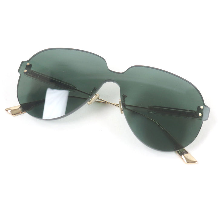 Excellent Christian Dior sunglasses Dior Color Quake3 Eyewear Gold green Women