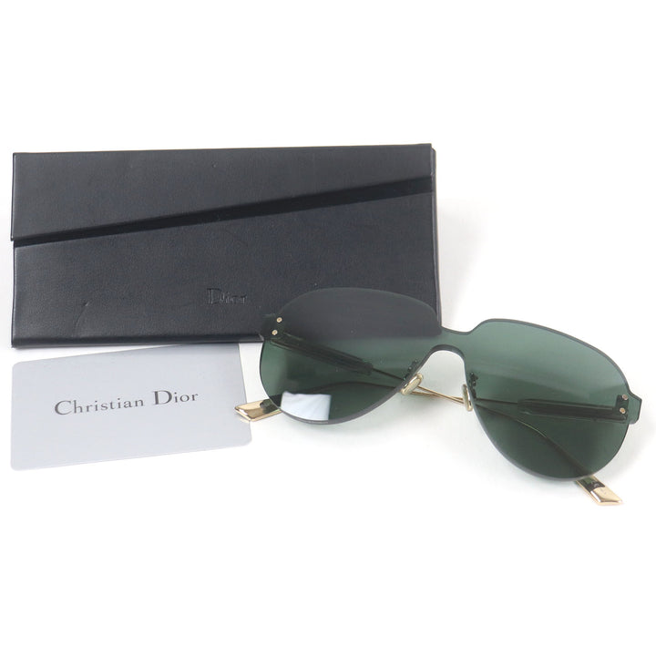 Excellent Christian Dior sunglasses Dior Color Quake3 Eyewear Gold green Women
