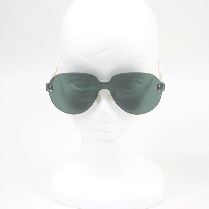 Excellent Christian Dior sunglasses Dior Color Quake3 Eyewear Gold green Women