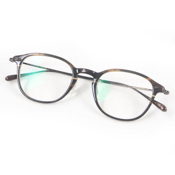 Excellent OLIVER PEOPLES Glasses Stiles Marble Pattern Dark brown mens OV5371D