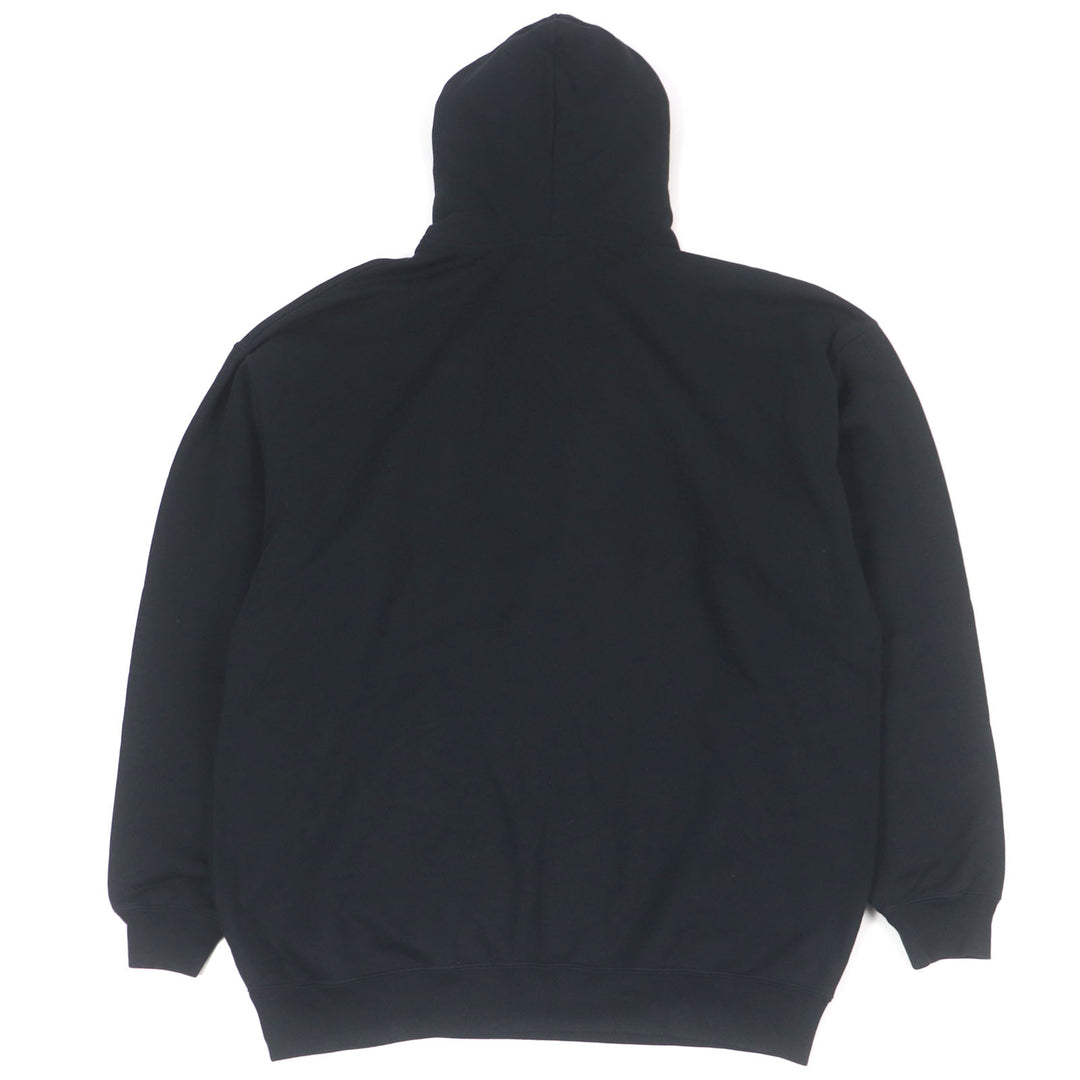 Great BALENCIAGA hoodie BB logo rhinestone pullover black cotton mens XS 578135