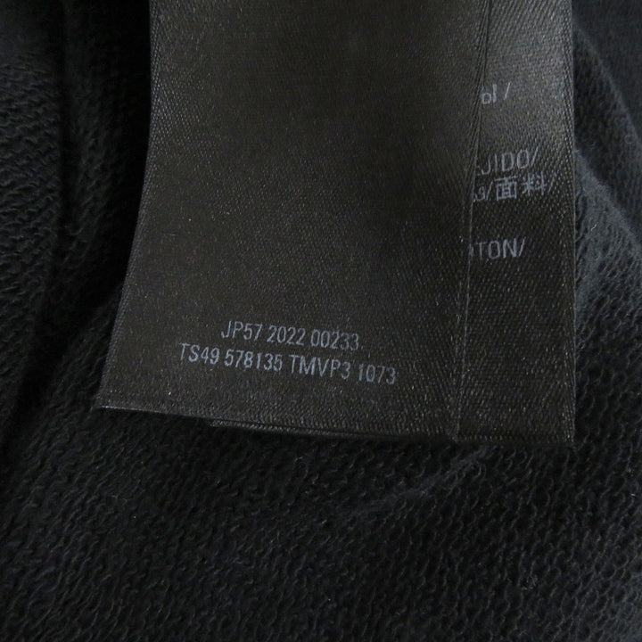 Great BALENCIAGA hoodie BB logo rhinestone pullover black cotton mens XS 578135