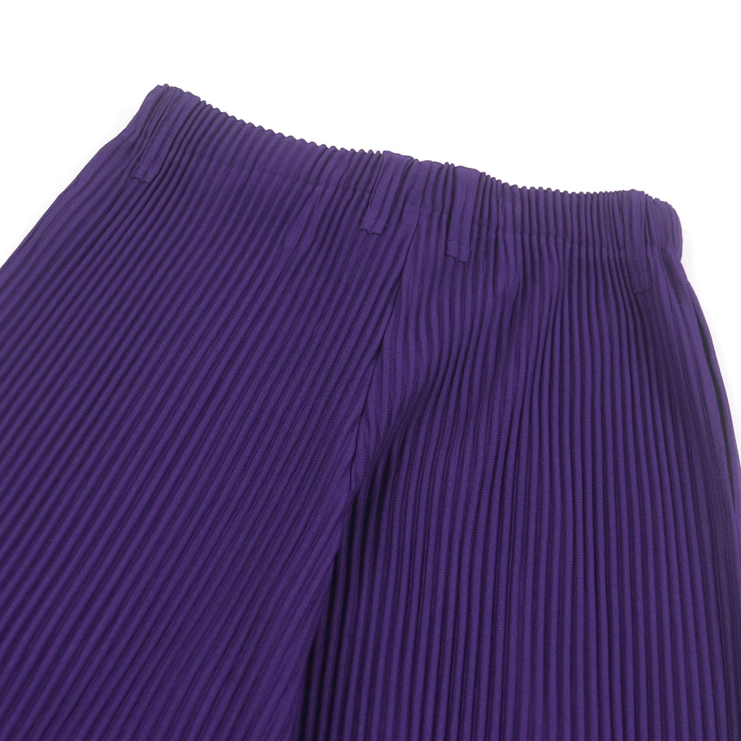 Excellent HOMME PLISSE ISSEY MIYAKE Pants Pleated purple polyester mens 2