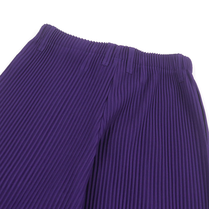 Excellent HOMME PLISSE ISSEY MIYAKE Pants Pleated purple polyester mens 2