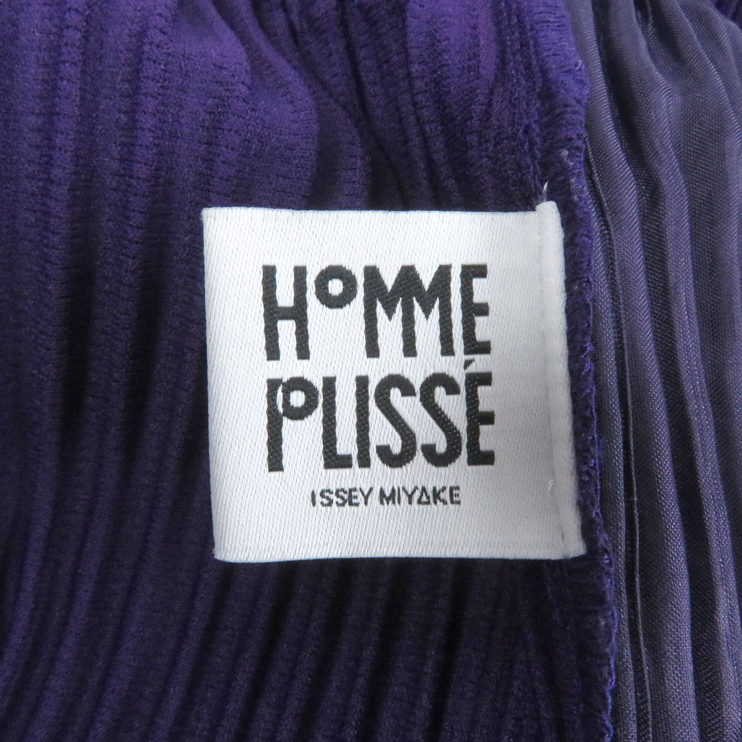 Excellent HOMME PLISSE ISSEY MIYAKE Pants Pleated purple polyester mens 2