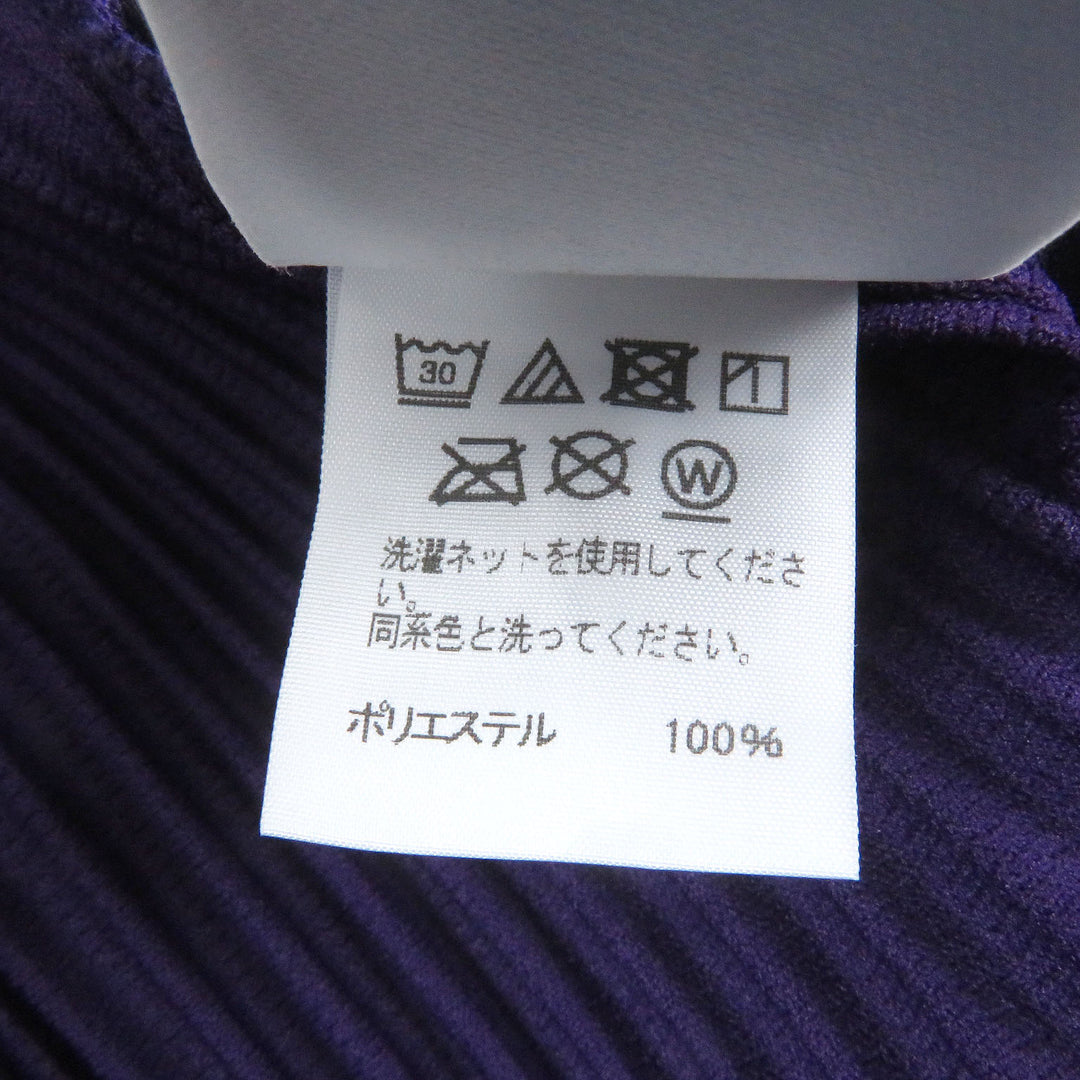 Excellent HOMME PLISSE ISSEY MIYAKE Pants Pleated purple polyester mens 2