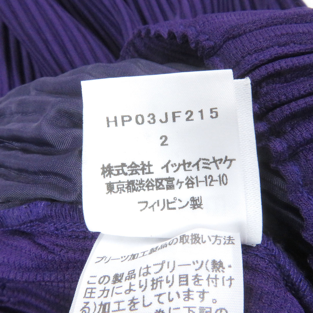 Excellent HOMME PLISSE ISSEY MIYAKE Pants Pleated purple polyester mens 2