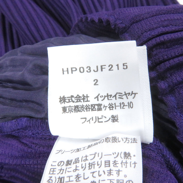 Excellent HOMME PLISSE ISSEY MIYAKE Pants Pleated purple polyester mens 2