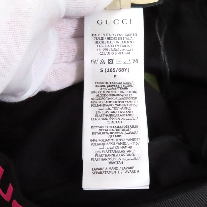 Pristine GUCCI Shorts Logo design biker shorts leggings black cotton Women S