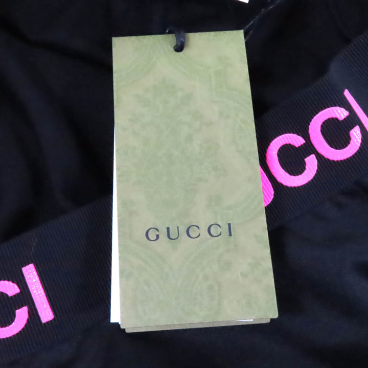 Pristine GUCCI Shorts Logo design biker shorts leggings black cotton Women S
