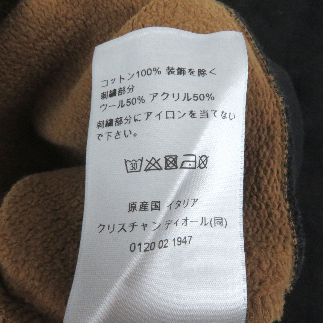 Great DIOR×DENIM TEARS sweat Oversize Brown black cotton mens S 393J679A0807