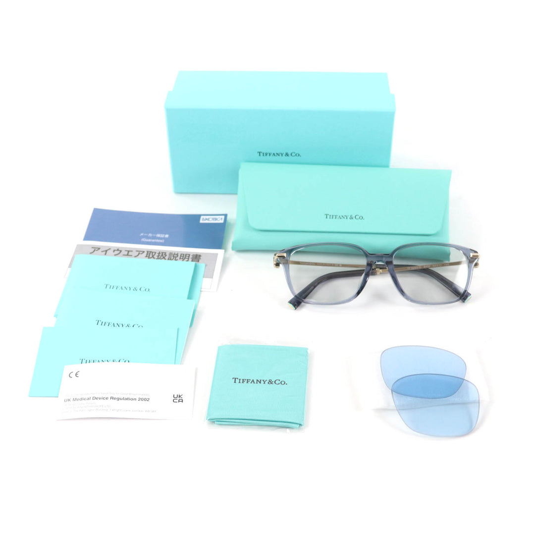 Excellent TIFFANY&Co. sunglasses T motif Clear gray Women TF2253