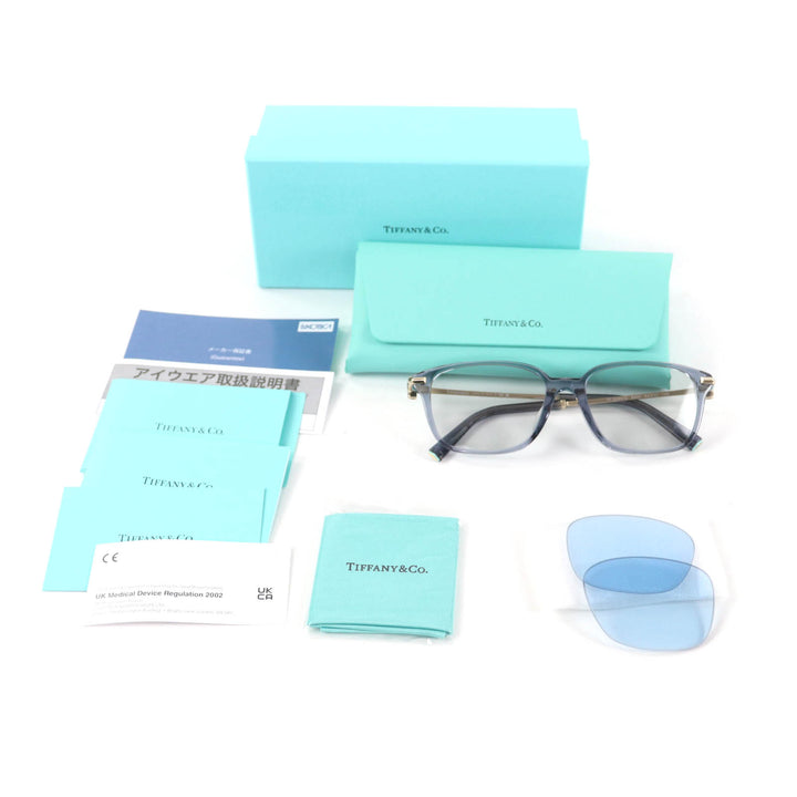 Excellent TIFFANY&Co. sunglasses T motif Clear gray Women TF2253