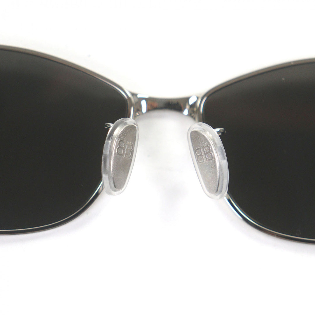 Pristine BALENCIAGA sunglasses mirror lens eyewear Silver mens BB0357SA
