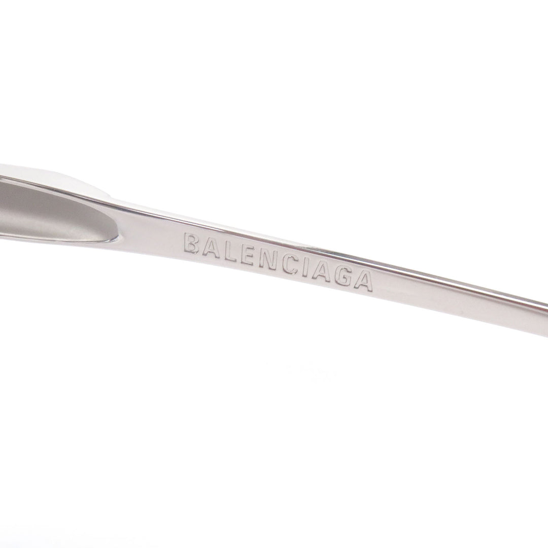 Pristine BALENCIAGA sunglasses mirror lens eyewear Silver mens BB0357SA