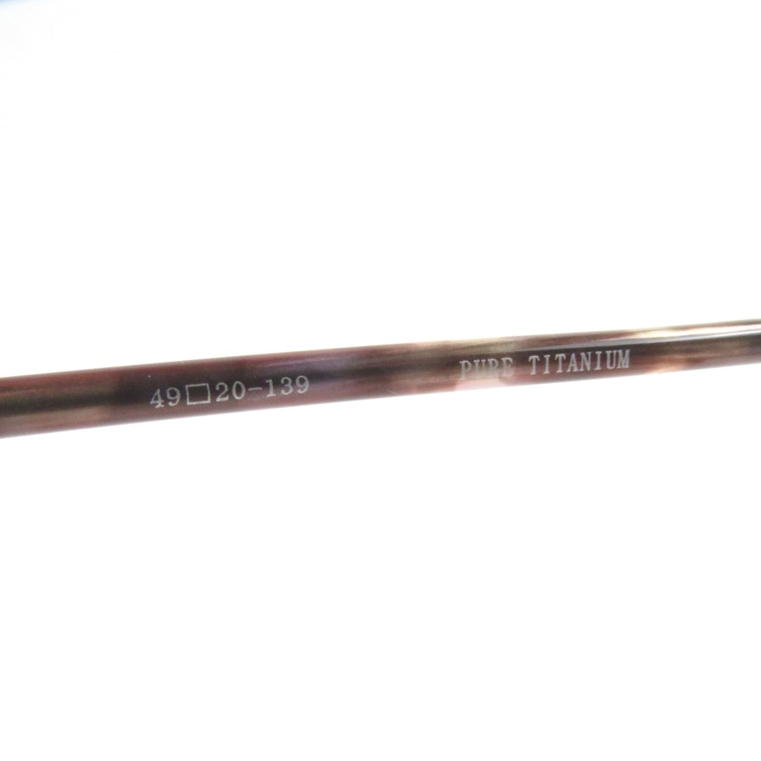 Excellent 金子眼鏡 Glasses Titanium frame oval shape Tortoiseshell Pattern titanium KM-28