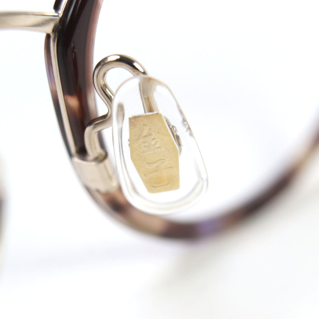 Excellent 金子眼鏡 Glasses Titanium frame oval shape Tortoiseshell Pattern titanium KM-28