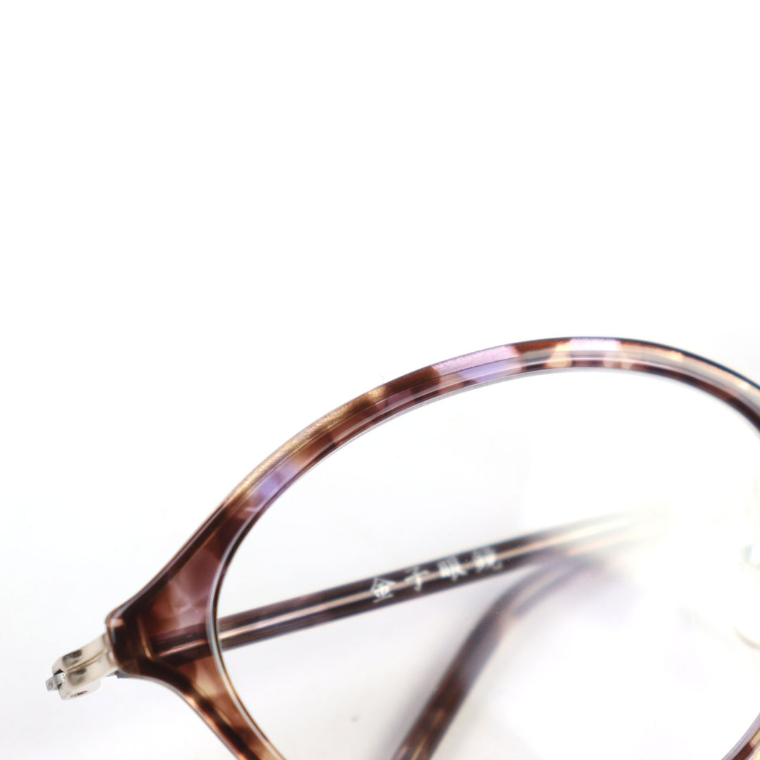 Excellent 金子眼鏡 Glasses Titanium frame oval shape Tortoiseshell Pattern titanium KM-28